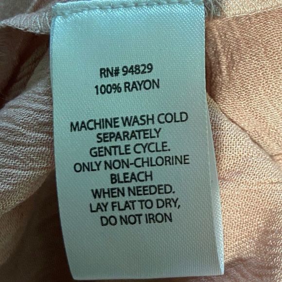 NWT DEREK HEART Pink Boho Button Down Shirt (S) - Picture 7 of 8